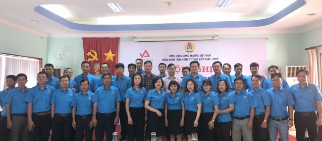 Đồng chí Lê Song Lai - Bí thư Đảng ủy, Tổng giám đốc Tổng công ty Thép Việt Nam - CTCP tới dự buổi tập huấn tại Khu vực Phía Nam